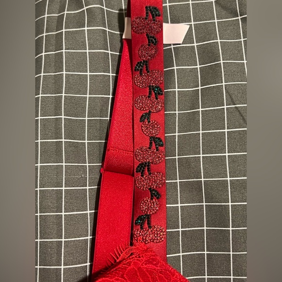 Red cherry shine strap push-up VS bra - Picture 9 of 17